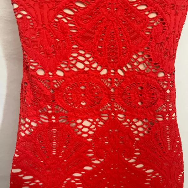 Intimately Free People Crochet Coverup Dress Sz M/L Festival Boho Resort Y2K - Image 7
