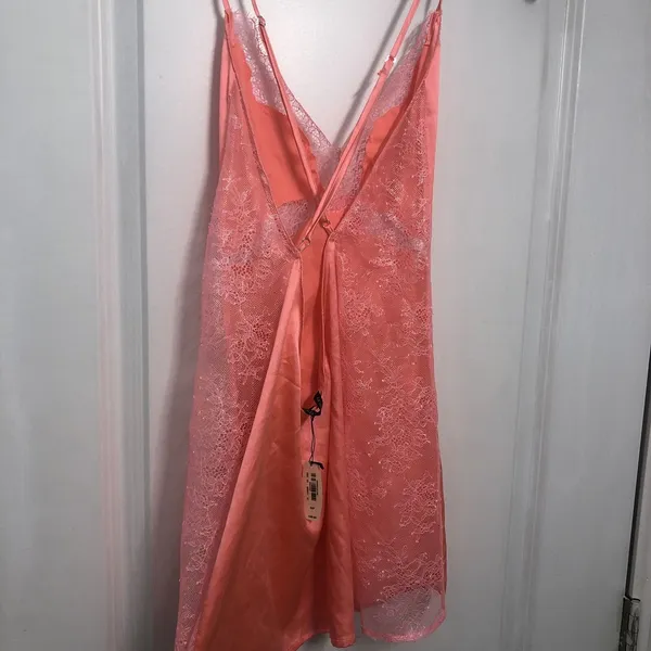 Victoria's Secret One Piece lingerie Pink Lace Open Back New With Tags Size S/P - Image 2