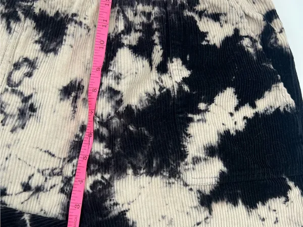 Natural Life Corduroy Wide Leg‎ Pants Medium Black Tie Dye - Image 7
