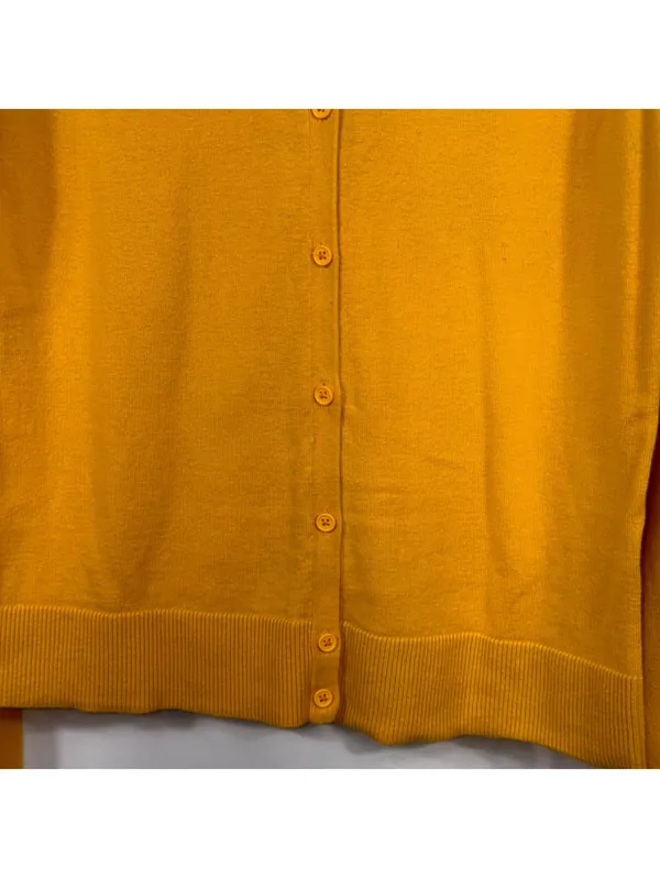 Gap Mustard Yellow Button Front Cardigan Size L - Image 3