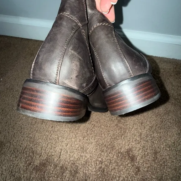 Love Moschino Brown Combat Boots Lace Up Euc Size 40 Us 9.5‎ - Image 8