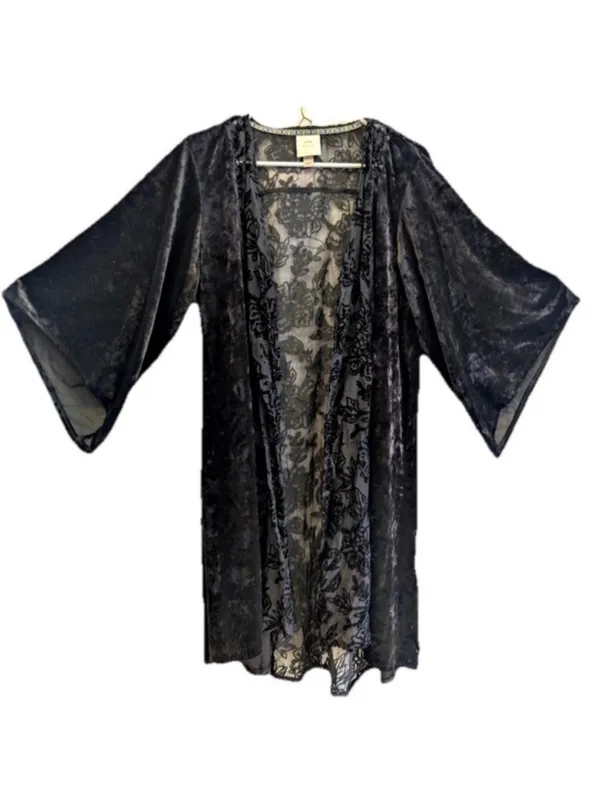 Knox rose velvet kimono XS/S whimsigoth halloween velour - Image 6
