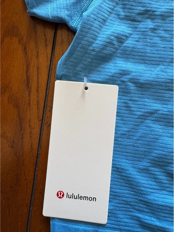 Lululemon Swiftly Tech Cropped Short Sleeve 2.0 Ocean Wave Size 8 NWT - Image 3