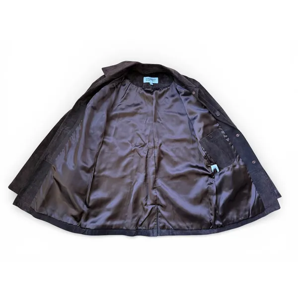 Vintage 1990s ESPRIT Brown Soft Suede Jacket / Blazer Women's Large - Image 3