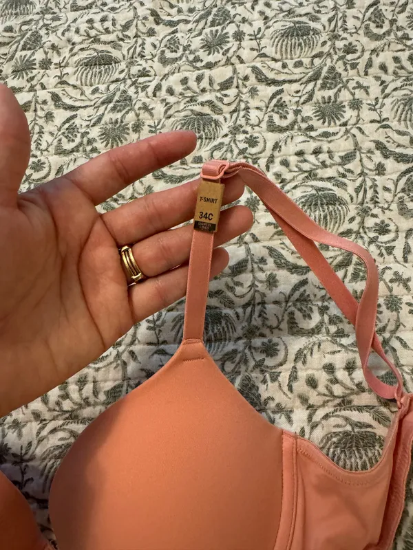 PINK Victoria's Secret Bra Pink T-Shirt - Image 2