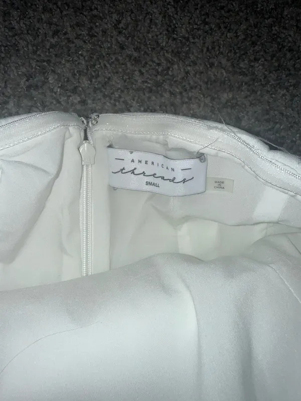 American Threads Dress White Mini - Image 2