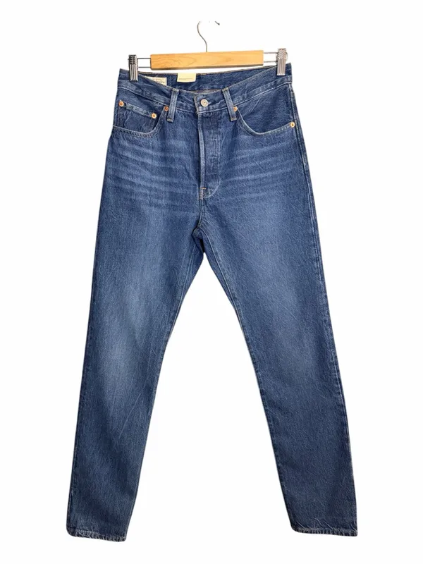 Levi's Women’s 501 Straight Leg Denim Jeans in Medium Blue Wash 26x32 NWT - Image 3