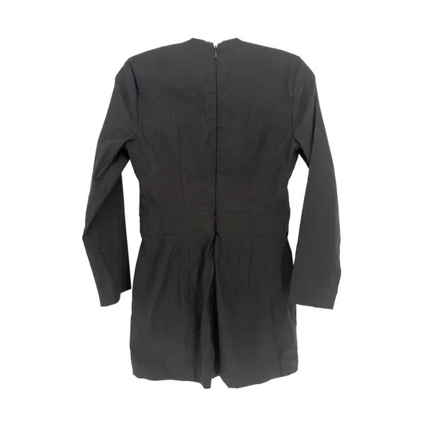 Anthropologie Sweetheart Mini Dress Women 8 Black LBD Minimalist Romantic Modern - Image 10
