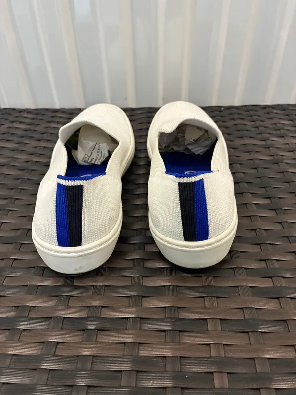 Rothy’s white knit slip on sneakers women’s size 6 ￼￼ - Image 2