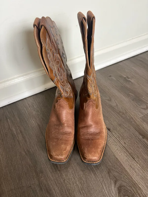 Ariat Round Up Square Toe Western Boots - Image 3