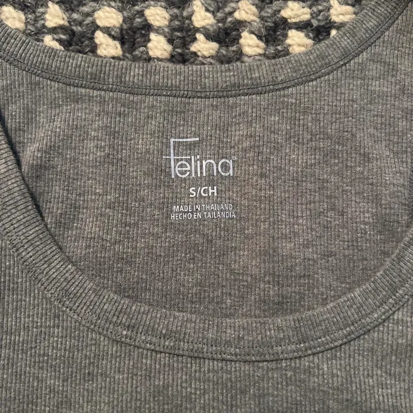 Felina Gray ribbed tank top No flaws Never used - Image 2