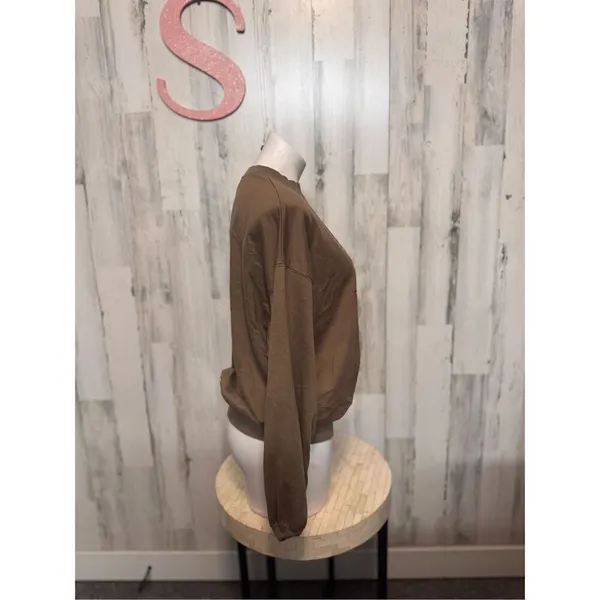 Brown pullover hoodie size small Tan - Image 3