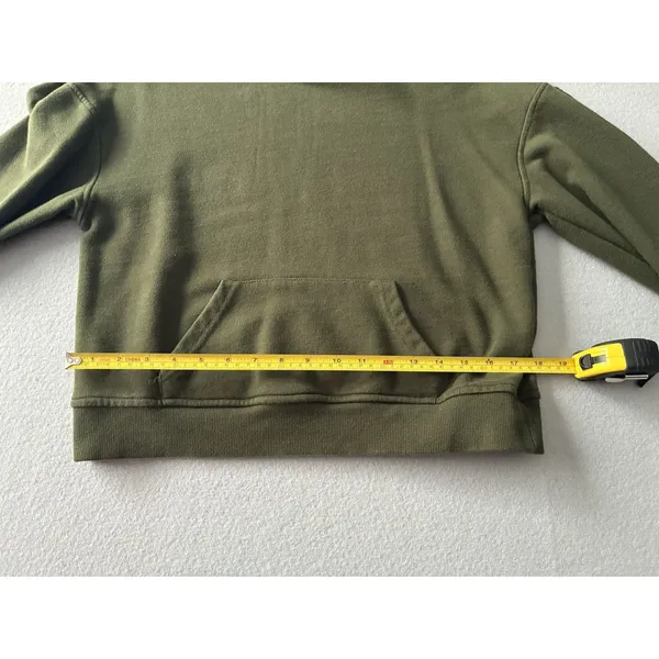 Cynthia Rowley Olive Green‎ Pullover Hoodie Sweatshirt Size Medium Relaxed - Image 8