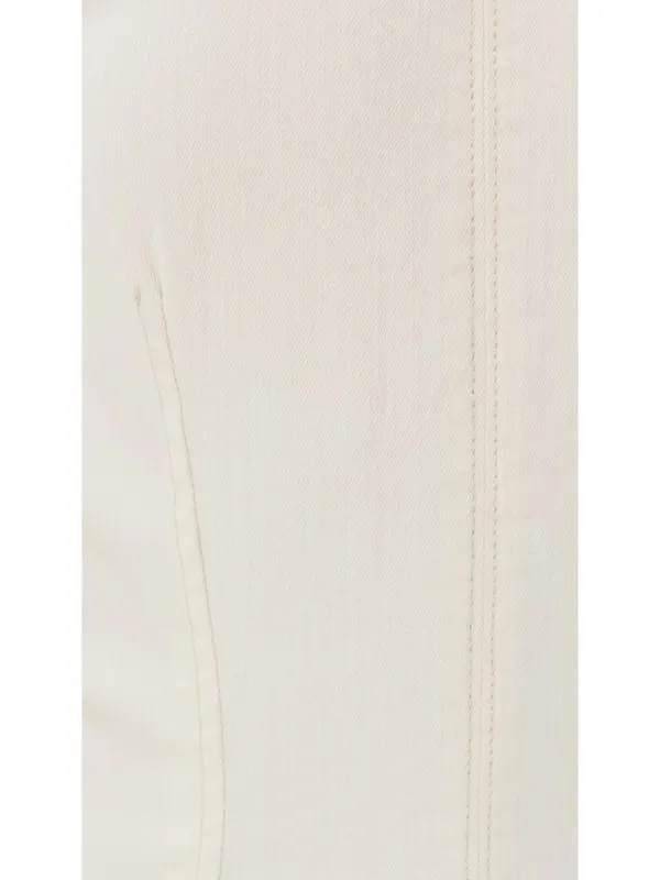 NWT Reformation Kendi Denim Midi in Fior Di Latte Sleeveless Stretch Dress 6 - Image 4