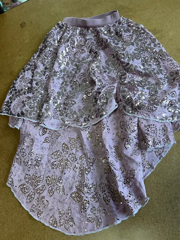 Sequined Dance Set New Purple Size XS - Image 3