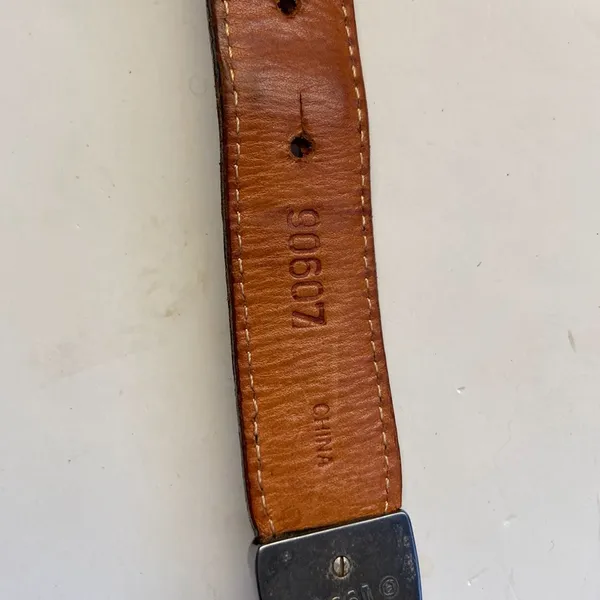 Brighton L Leather Brown Braided Vintage 1995 Belt - Image 7
