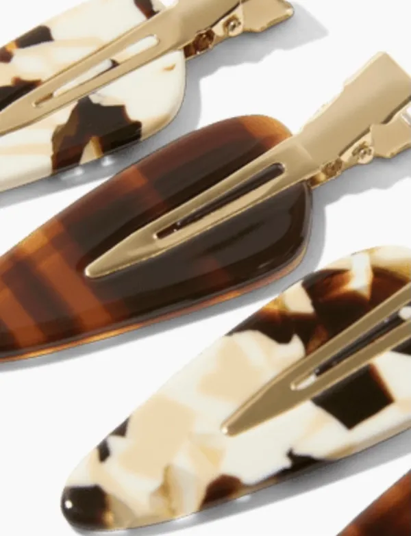 Summer & Rose Creaseless Hair Clips in Tortoise - Image 3