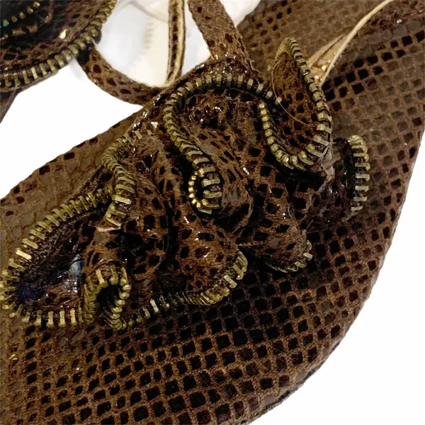 Candies‎ Size 6 Brown Ruffle Toe Thong Flip Flop Sandal New NWT - Image 2
