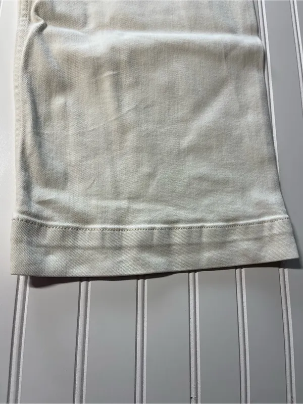 Anthropologie Maeve The Colette High-Rise Wide-Leg Ivory Cream Pants‎ 32 - Image 3