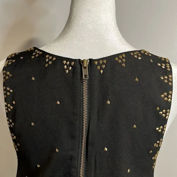 Free People black mini gold beaded dress - 0 - Image 6