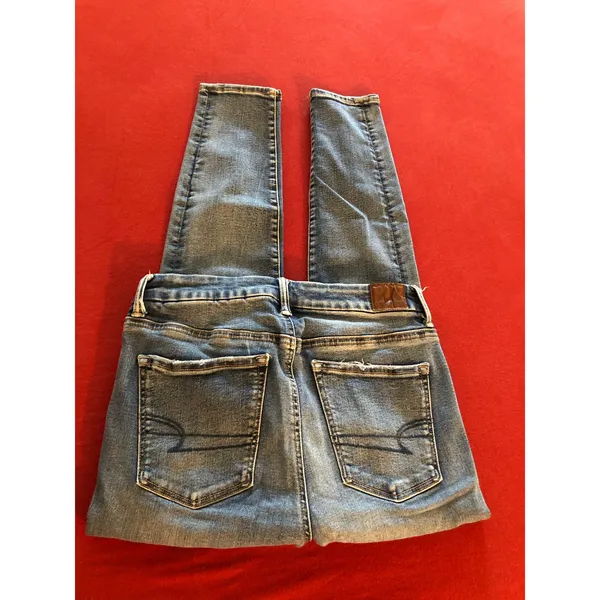 American Eagle Outfitters the luxe jean super hi-rise jegging Size 8 - Image 4