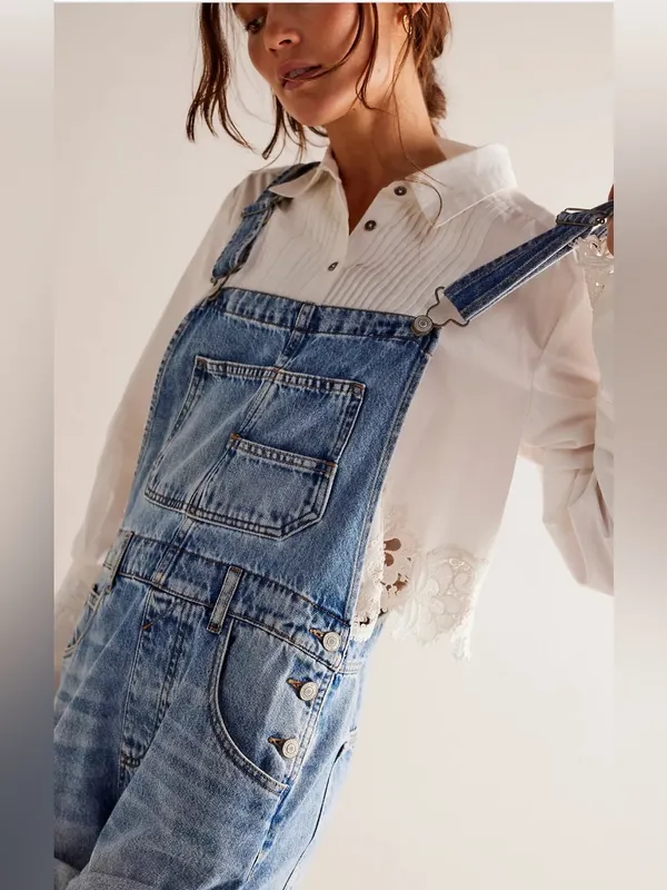 Free people Ziggy shortall overalls - Image 2