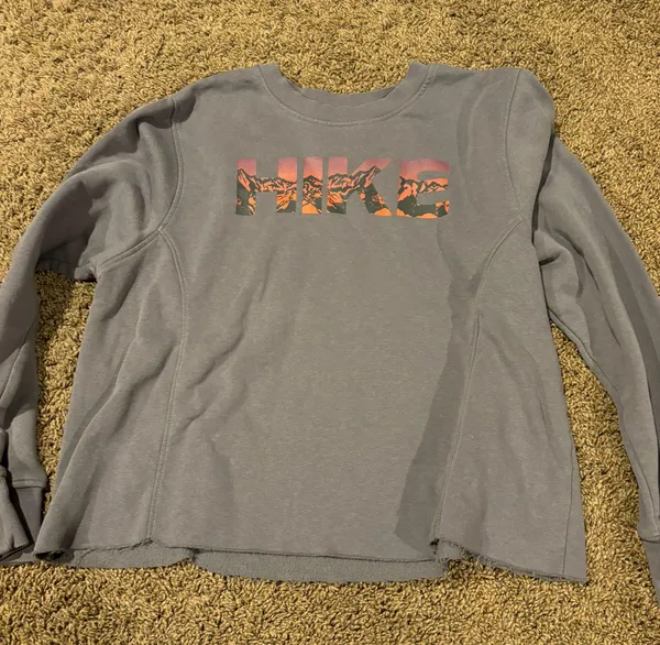 Crewneck Hoodie Gray Size M - Image 2