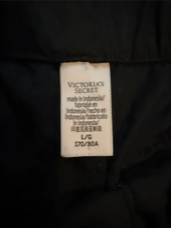 Victoria's Secret Black Satin Cami & Shorts Sleep Set - Image 3