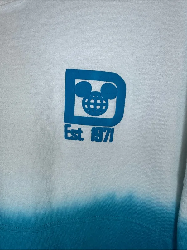 Disney Parks Walt Disney World Spirit Jersey XL Blue Ombre Est 1971 - Image 6