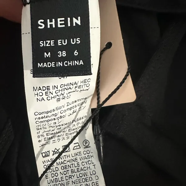 SHEIN Black Draped Bodysuit - Image 4