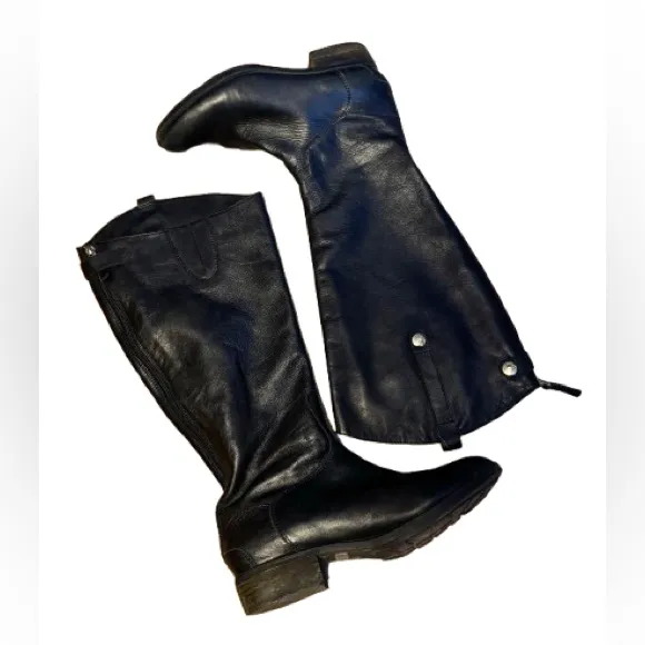 Sam Edelman Black Leather Knee-High Boots - Image 4