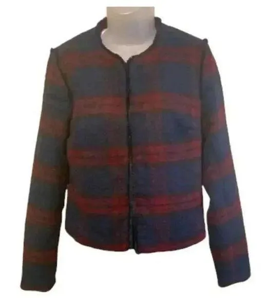 Apt. 9 Women's Plaid Lined Jacket Hook & Eye closure - Image 2