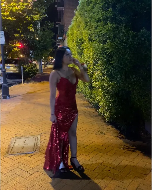Sherri Hill Red Prom Dress - Image 2