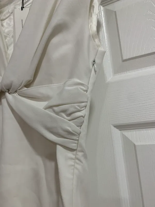 Zara Nwt White Mini Dress Sz Xs - Image 5