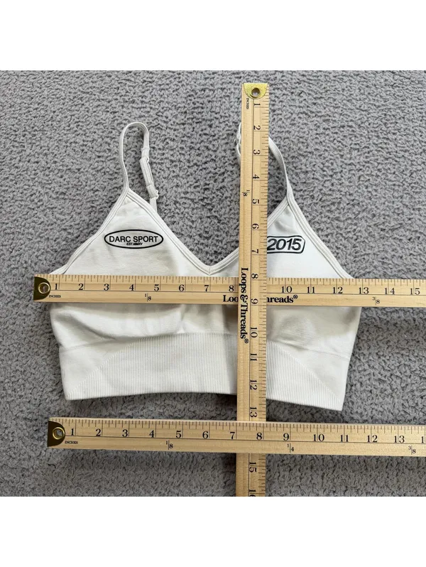 Darc Sport Wolves 2015 SHE Seamless Sports Bra White Adjustable Bodybuilding Gym - Image 3