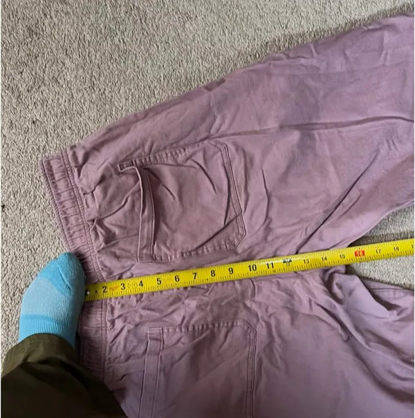 Old Navy Blush Pink, Elastic Waist, Utility Pants - Image 7