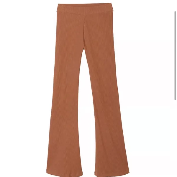 Victoria’s Secret PINK Flare Leg Mid Rise Stretch Pants Ribbed NWT Size XS - Image 2