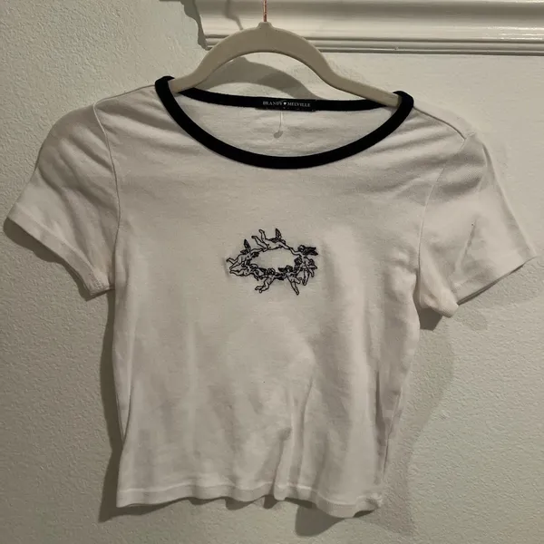 Brandy Melville Crop Top White - Image 2