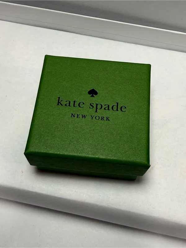 Kate Spade Bow Stud Earrings Gold Tone “Bow Meets Girl” NIB - Image 7