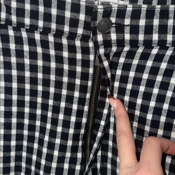 Hollister Plaid Stretchy Straight Leg Pants - Image 3