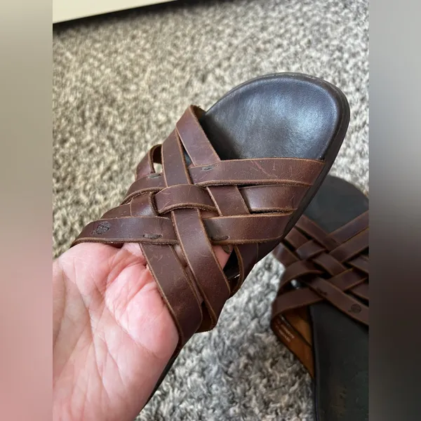 Timberland Women’s Brown Braided Leather Sandals Smart Comfort System Size 7.5‎ - Image 11