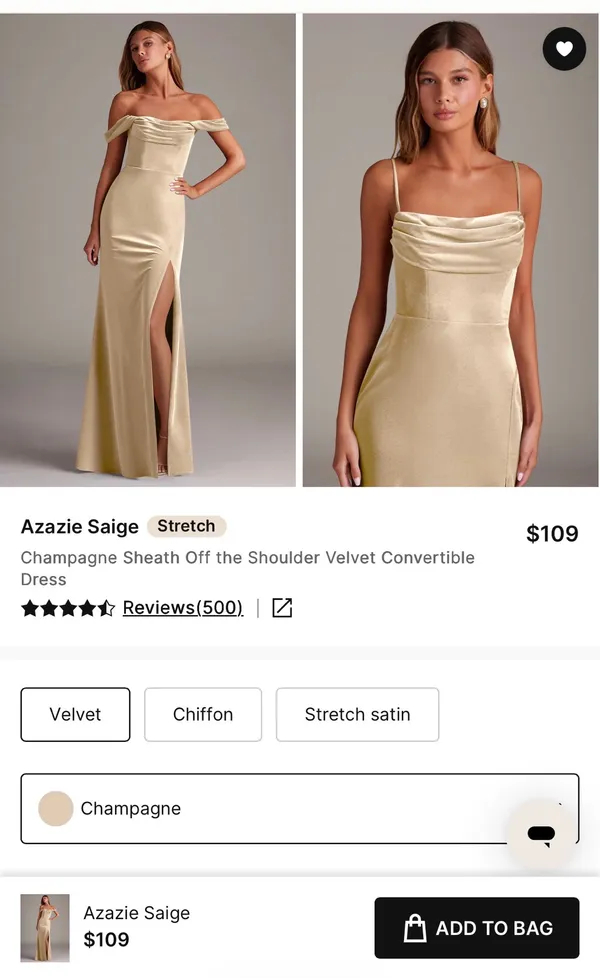 Azazie Bridesmaid Dress - Image 2