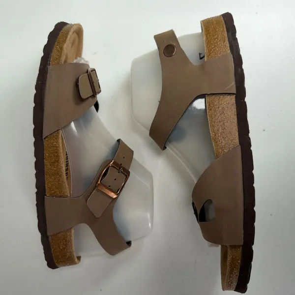 Cushionaire 10M Sandals Lauri Brown Slingback Buckle Comfort Leather Insole - Image 4