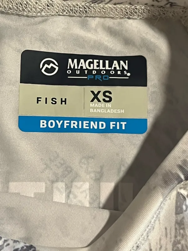 Womens XS Magellan Outdoors Boyfriend Fit Long Sleeve Pullover Shirt-camo - Image 10