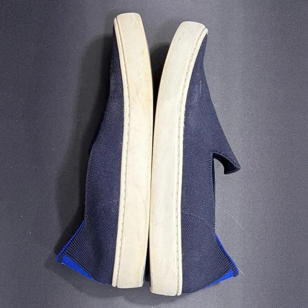 Rothys Navy Blue Classic Slide Sneakers Preppy‎ Quiet Luxury Designer 7.5 Women - Image 8