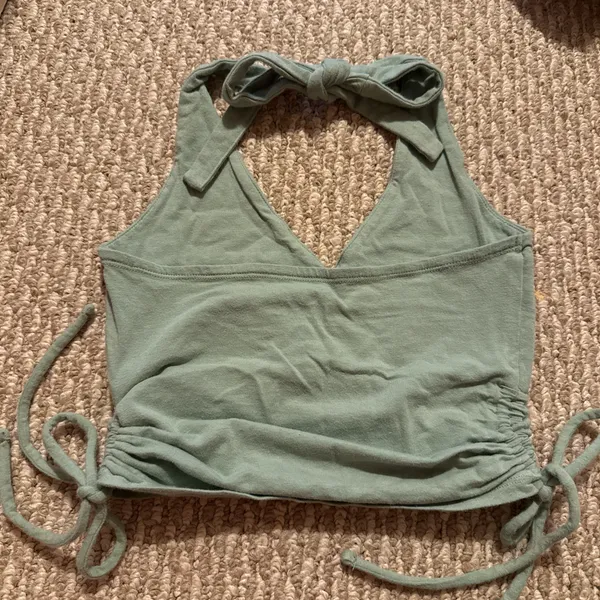 Green Hollister Tie Top - Image 2