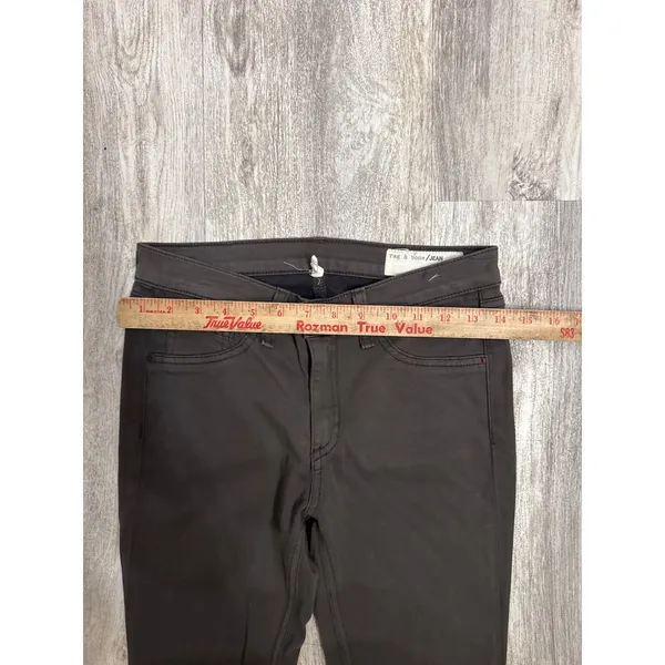Rag‎ & Bone JEAN Legging Pants Size 27 Dark Grey Brown Skinny Stretch Mid Rise - Image 6