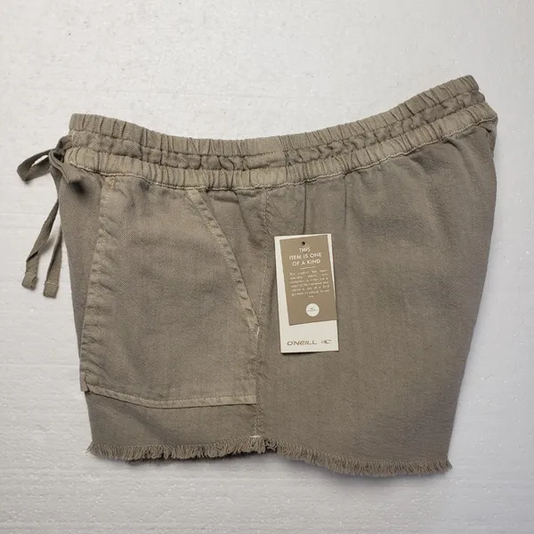 O'Neill Women's 100% Cotton Stevie Shorts in Simply Taupe size XL NWT - Image 7