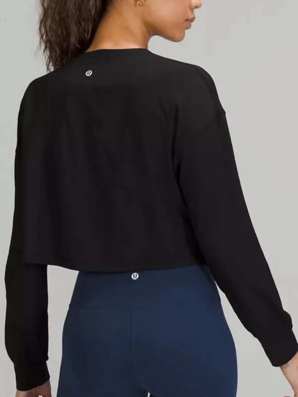 Women’s Lululemon Muscle Love Long Sleeve Shirt Black Size 6 - Image 2