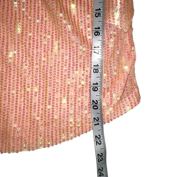 NWT Free People Unapologetic Scoop Back Sequin Long Sleeve Top MEDIUM - Image 8